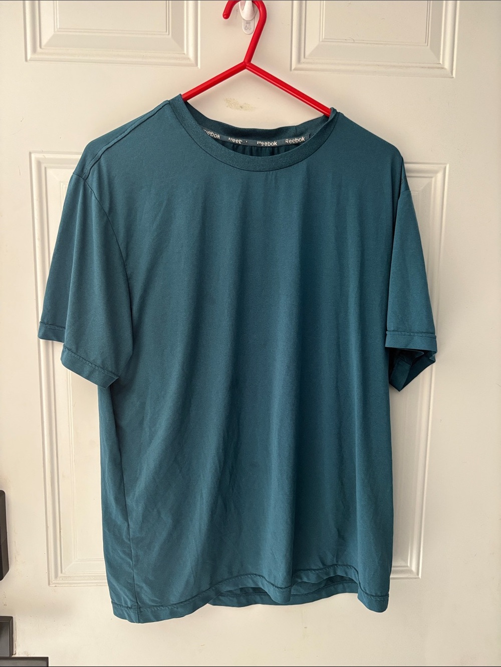 Reebok Men’s Teal Crew Neck Short Sleeve Athletic Tee
